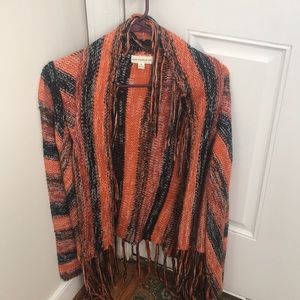 Long sleeve sweater cardigan